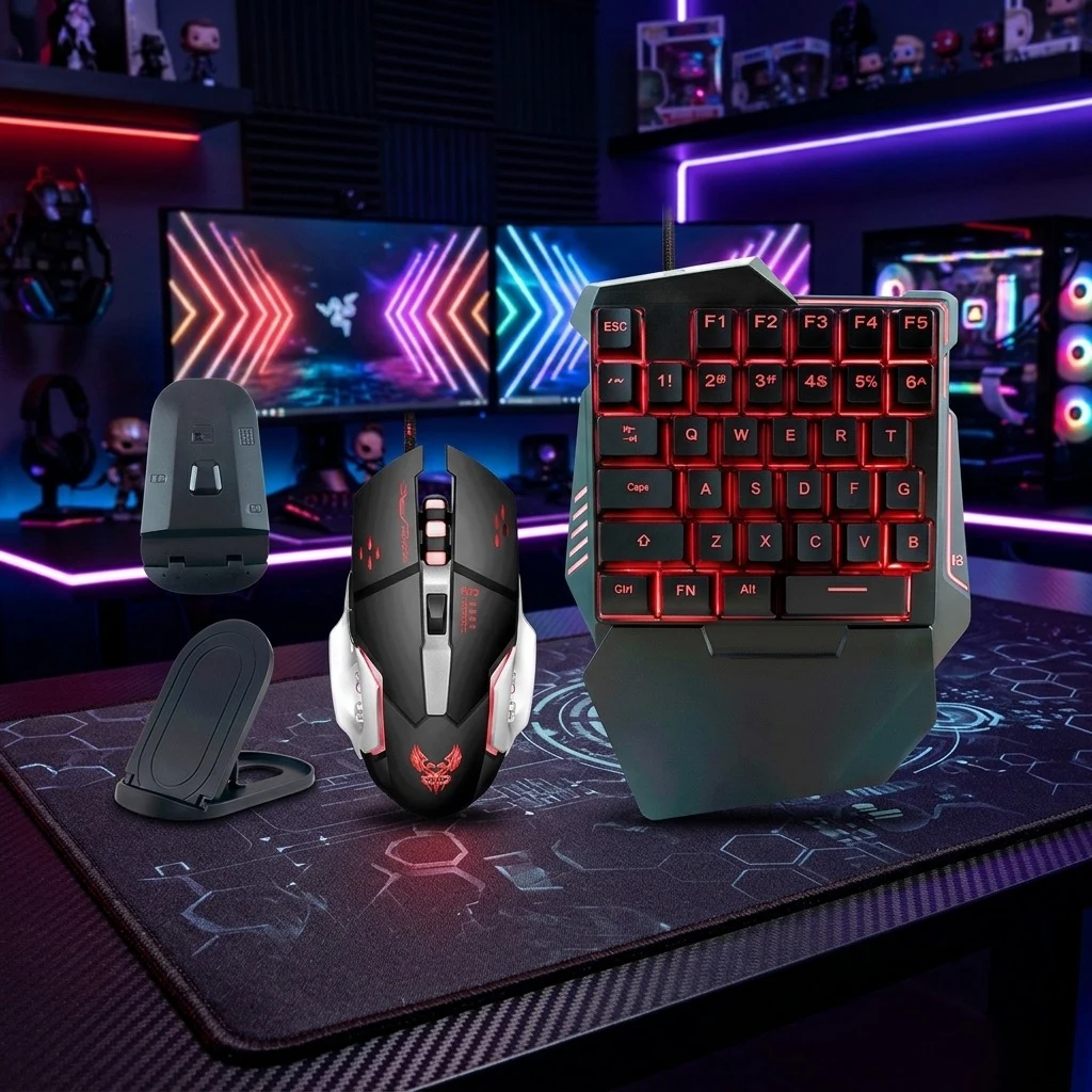 G508 Soporte kit de teclado  gamer con mouse RGB  Android y IOS