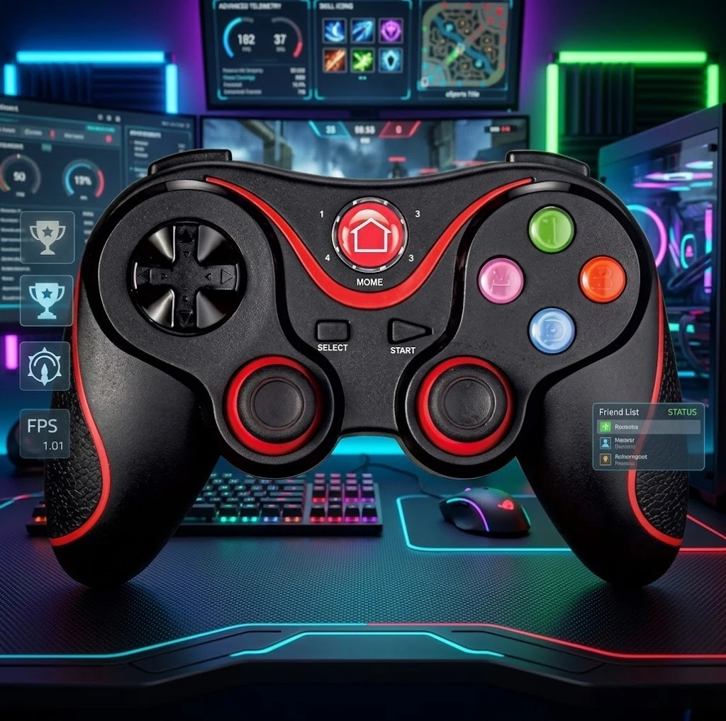 Joystick para juego v8