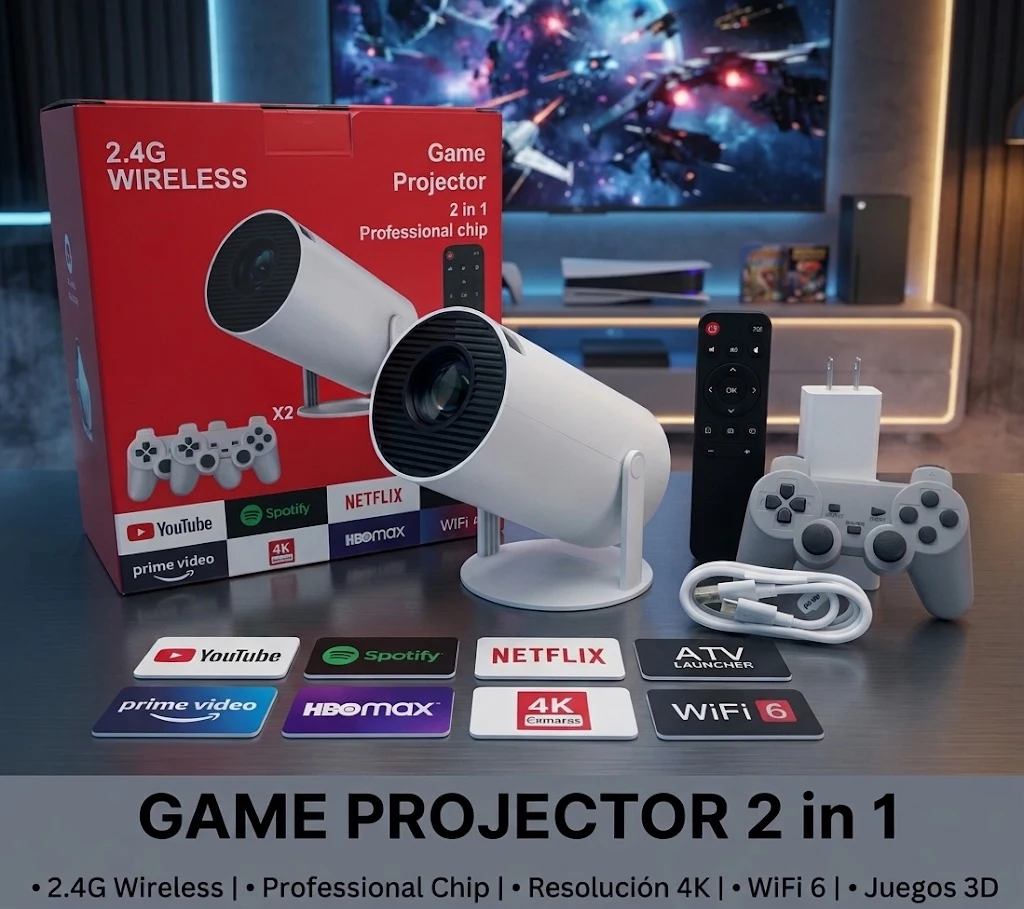 Proyector CY-H500 Con 64gb y ANDROID 12.0