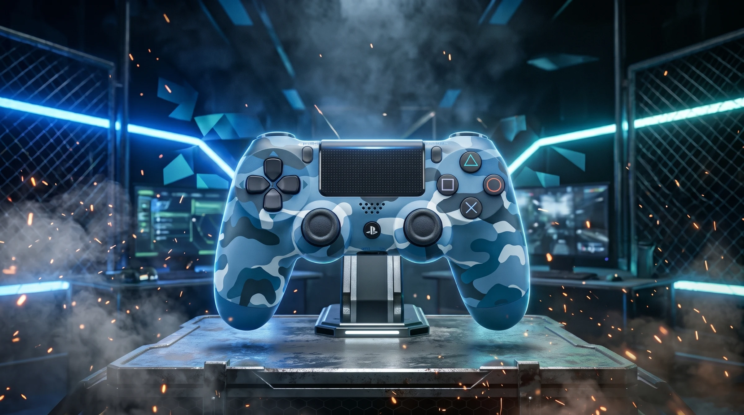 Control de Play 4 Camuflado Generico